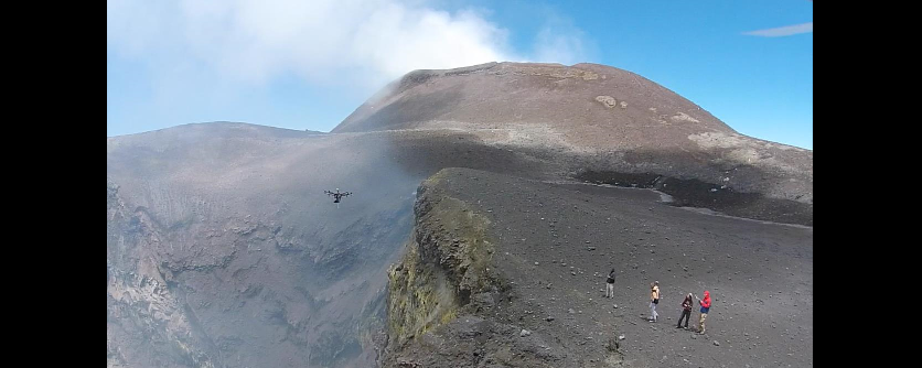 Drone fly over ETNA Crater - Movie -